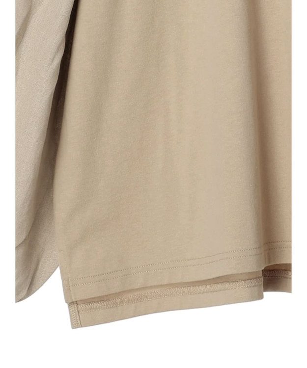 CRAFT STANDARD BOUTIQUE Ｌ／Ｒキャンバスドッキングカットプルオーバー Beige