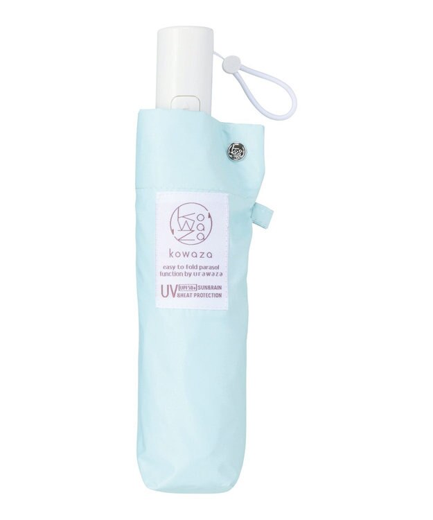 MOONBAT 【遮光100％/自動開閉】 晴雨兼用 折りたたみ傘 コンパクト kowaza コワザ 無地 ライトグリーン