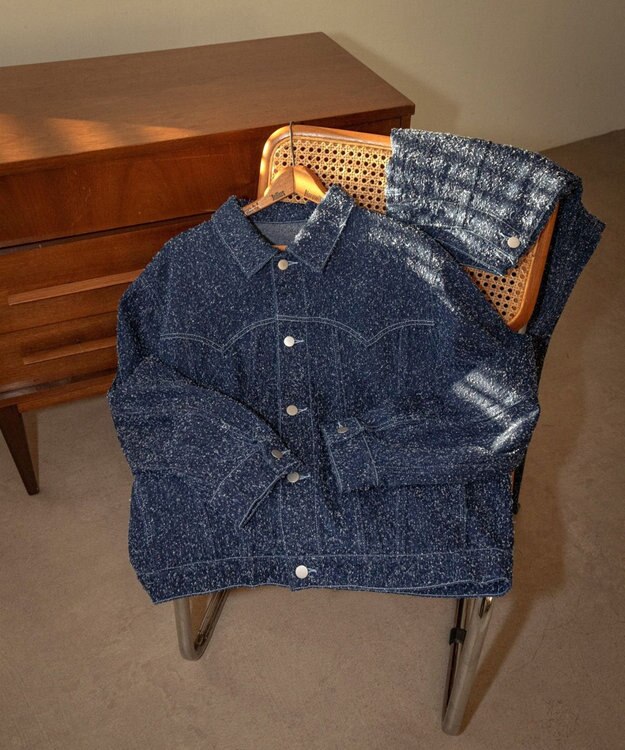 WEGO ネップデニムジャケット デニムインディゴ