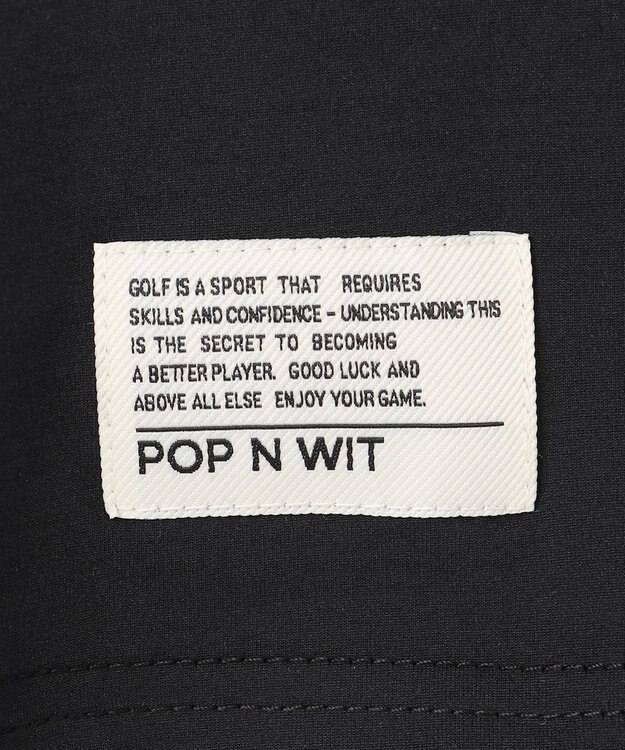 PW CIRCULUS 【WOMEN】アニマルグラフィックモックネック  ゴルフウェア レディース ブラック系