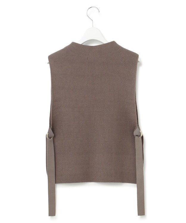 23区 S 【洗える】コットンリリー ニットベスト ブラウン系