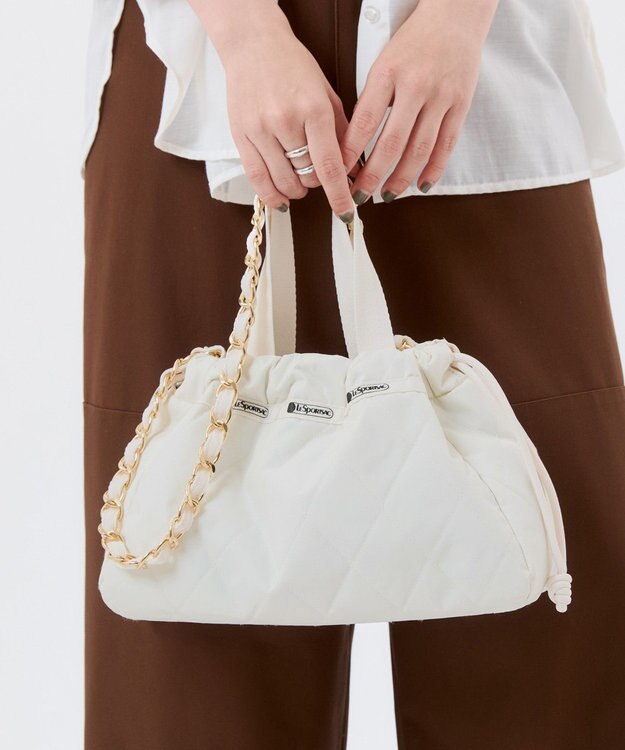 LeSportsac CHAIN E/W DRAWSTRING BAG/ルナキルトチェーン ルナキルトチェーン