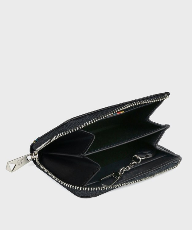 Paul Smith ハイライトステッチ コイン＆パスケース ブラック
