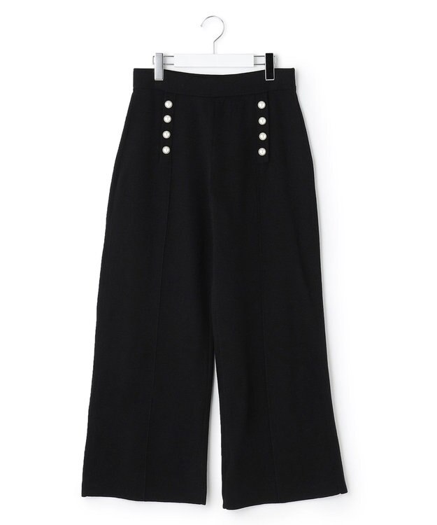 23区 【CLASSY.1月号掲載】ウールブレンド ニット パンツ ブラック系