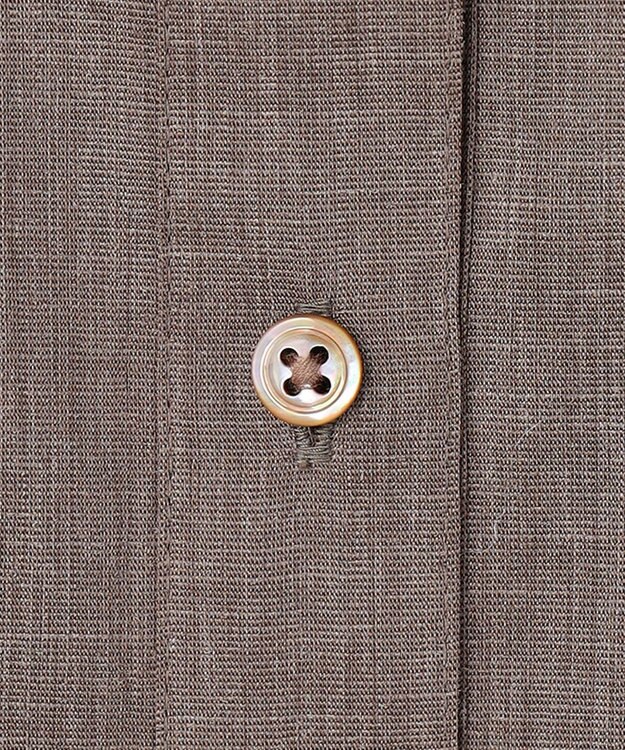 J.PRESS LADIES S 【WEB限定カラーあり・一枚で着映え】ラミー ポプリン ボクシーシャツ ブラウン系