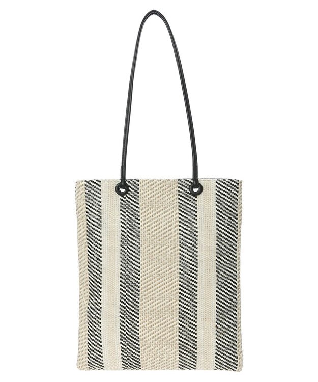 Green Parks ａｎｄｍｉｋｋａ．ストライプフラットＡ４トート Beige