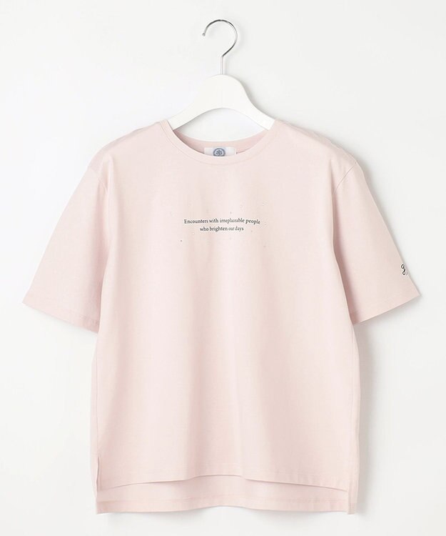 J.PRESS LADIES 【洗える】ロゴTEE カットソー グレージュ系