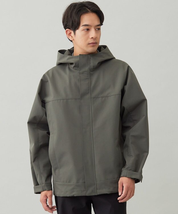 UNFILO MENS 防風撥水 フードブルゾン カーキ