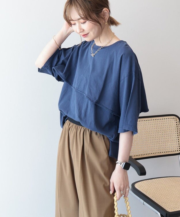 AMERICAN HOLIC レイヤード風加工Ｔシャツ Off White
