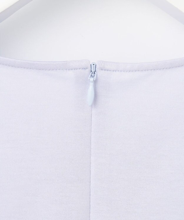 23区 【洗える】エンブロイダリー コンビジャージー カットソー ライラック系