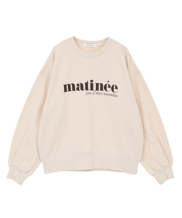 AMERICAN HOLIC フレンチロゴ裏起毛プルオーバー Ivory