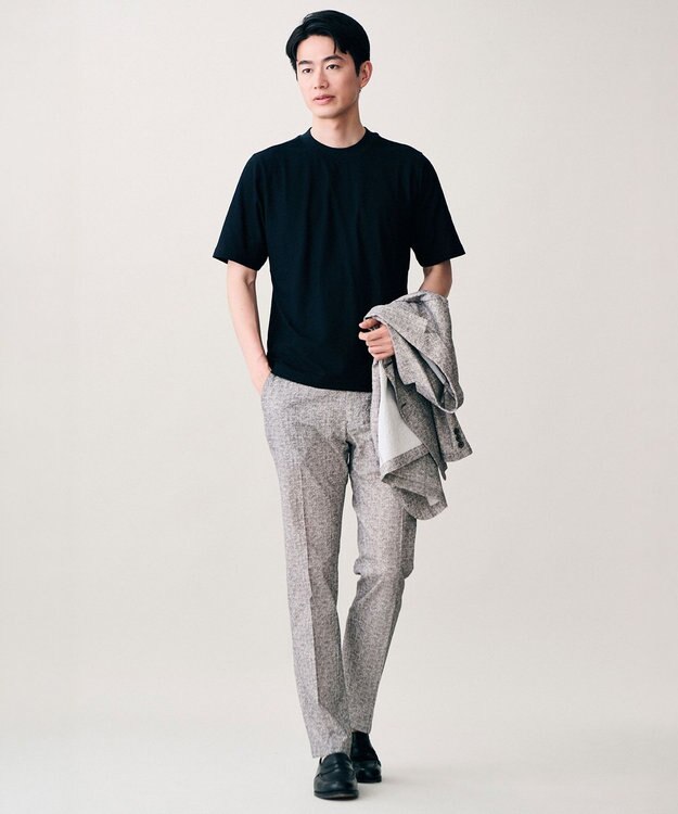 JOSEPH ABBOUD 【ウエストも伸びる！/驚きの多機能性】ライトウェーブライトパンツ　26SSモデル ベージュ系【新色追加】
