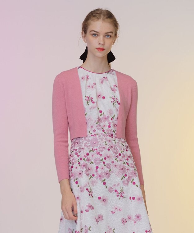 TOCCA 【洗える！】CASHEMERE ボレロ ローズ系