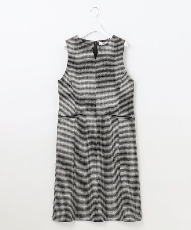 J.PRESS LADIES T/W 千鳥 ツイード ジャンパースカート ブラック系3