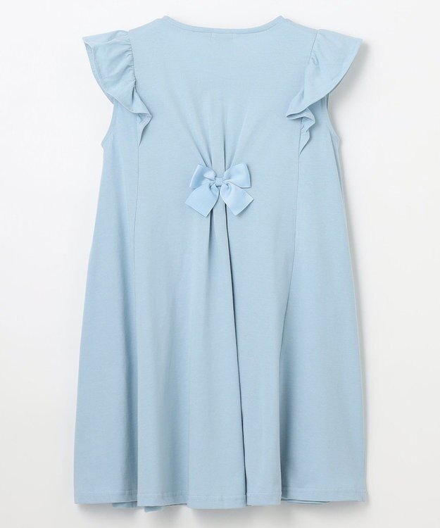 ANY KIDS ひんやりクール カットソーワンピース サックスブルー