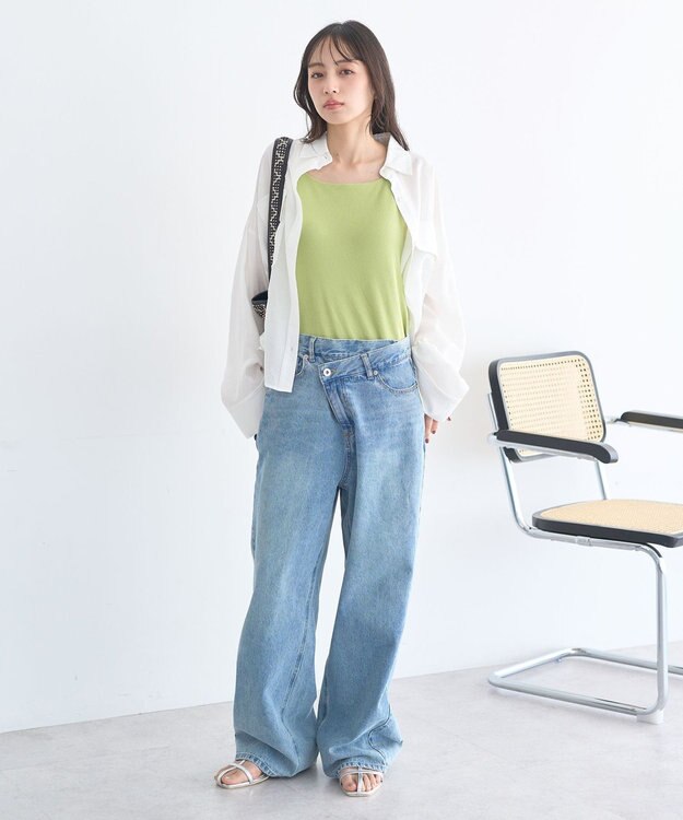 earth music&ecology 【予約】適ON カップ付きキャミソール ピスタチオ