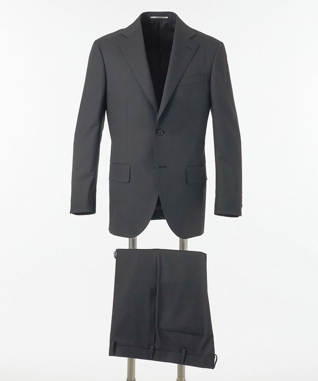 J.PRESS MEN 【WEB・一部店舗限定】インディゴルックヘリンボーン スーツ グレー系1