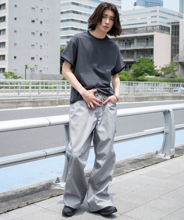 WEGO 【機能パンツ】接触冷感ペインターパンツ グレー
