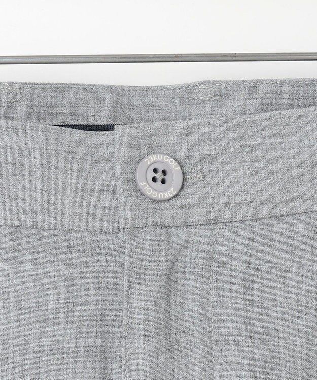 23区GOLF 【MEN】ウールライク　ワンタックテーパードパンツ ライトグレー系