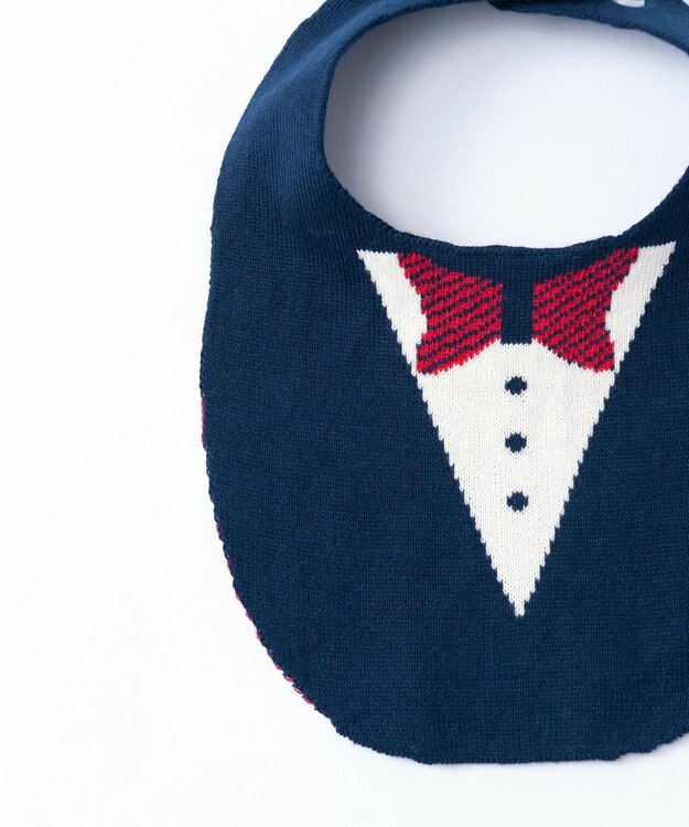 TRICOTE FORMAL BIB / フォーマル柄スタイ 39NAVY