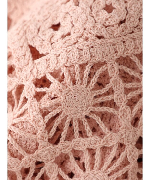 Green Parks ・ＳＵＧＡＲ　ＳＰＯＯＮ　２ｗａｙクロシェカーディガン Pink