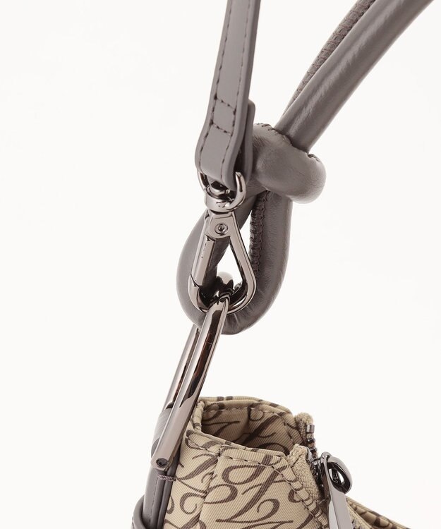 自由区 【撥水・2WAY】ナイロンノットワンショルダー バッグ ベージュ系1