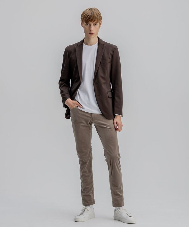 JOSEPH HOMME コンプレッションジャージー ジャケット ブラウン系