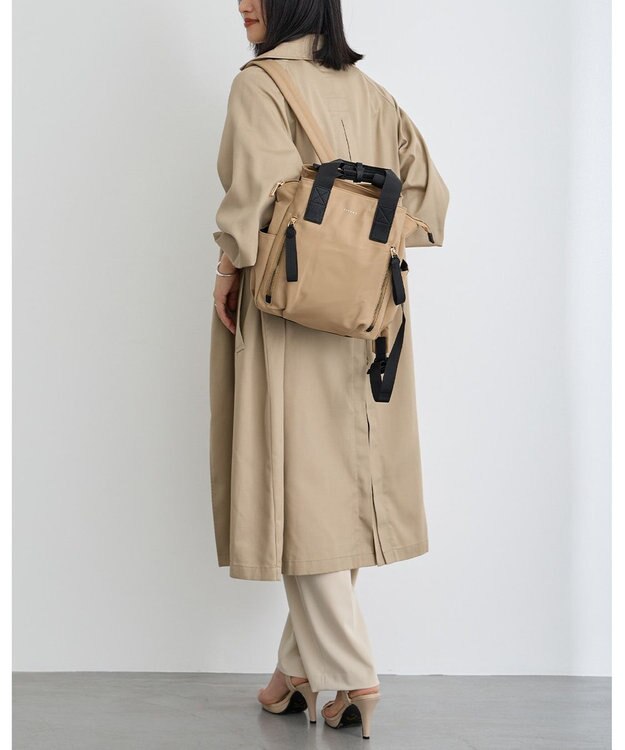 MioFIRANO はっ水軽量ナイロン2WAYリュック　FIRANO フィラノ BEIGE