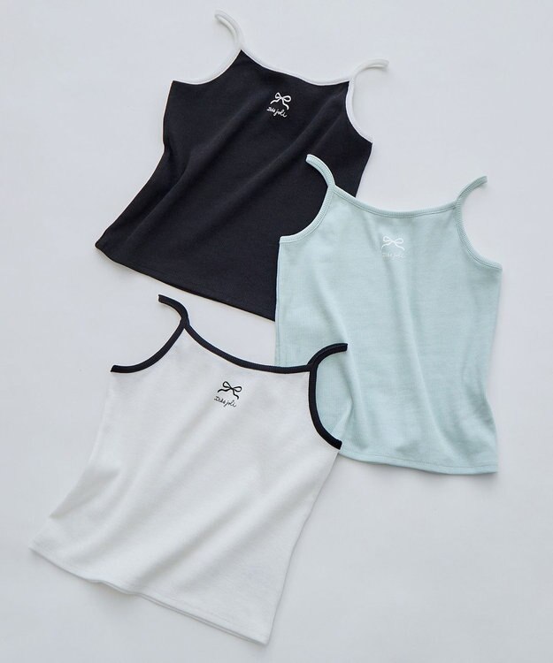 ANY KIDS テレコ キャミソール オフホワイト