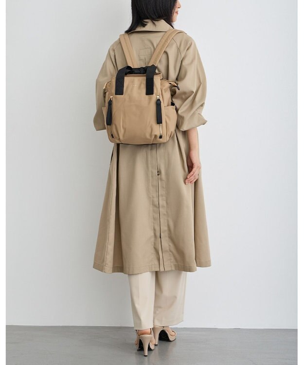 MioFIRANO はっ水軽量ナイロン2WAYリュック　FIRANO フィラノ BEIGE