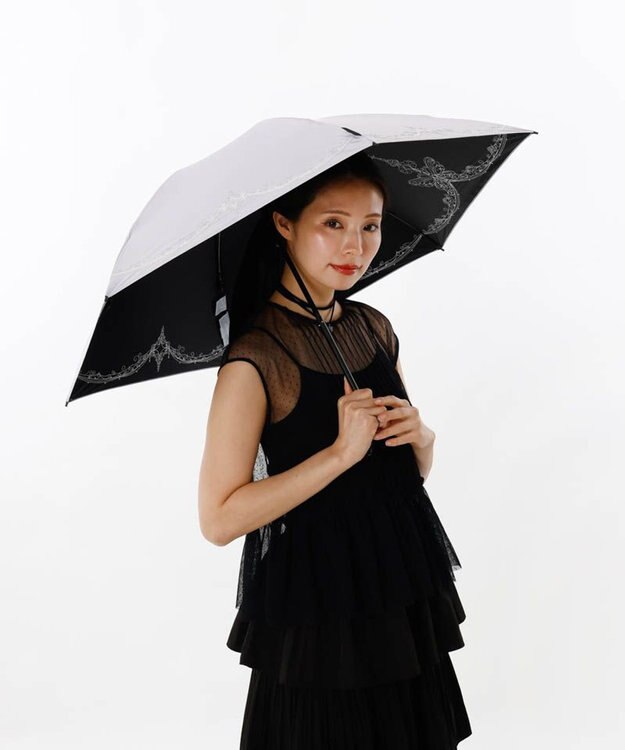 Amazon | ANNA SUI アナスイ レース風刺繍 晴雨兼用傘 (クイック