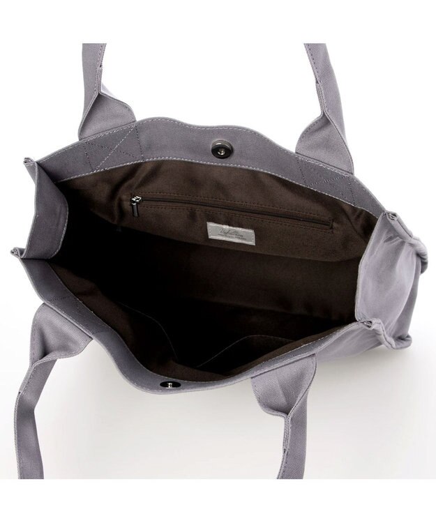 UNBILLION カシュカシュ cachecache / フロッキーポーチ付きキャンバストート GY