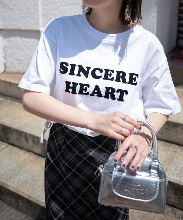 WEGO リボンデザイングラフィックショートT 柄2