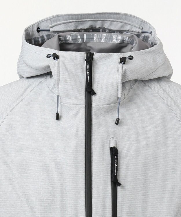 JOSEPH ABBOUD MOUNTAIN スラブシャンブレーストレッチ ブルゾン ライトグレー系