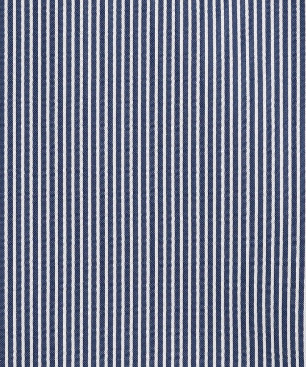 JOSEPH ABBOUD 【ジャージー素材・ストレッチ・イージーケア】コンパクトジャージーストライプシャツ サックスブルー系1