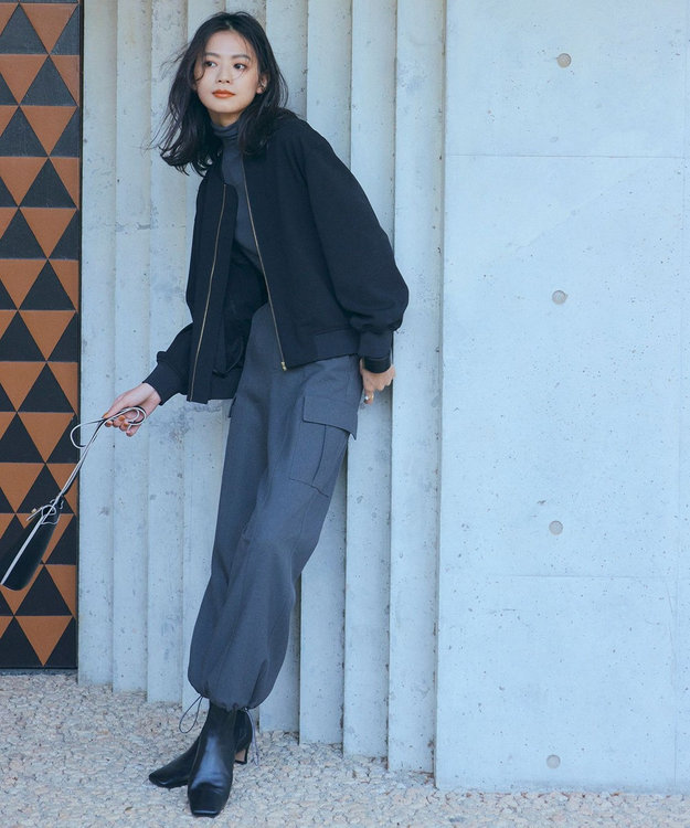 UNFILO L BEAUTY MOVE ヘビロテ ブルゾン ブラック