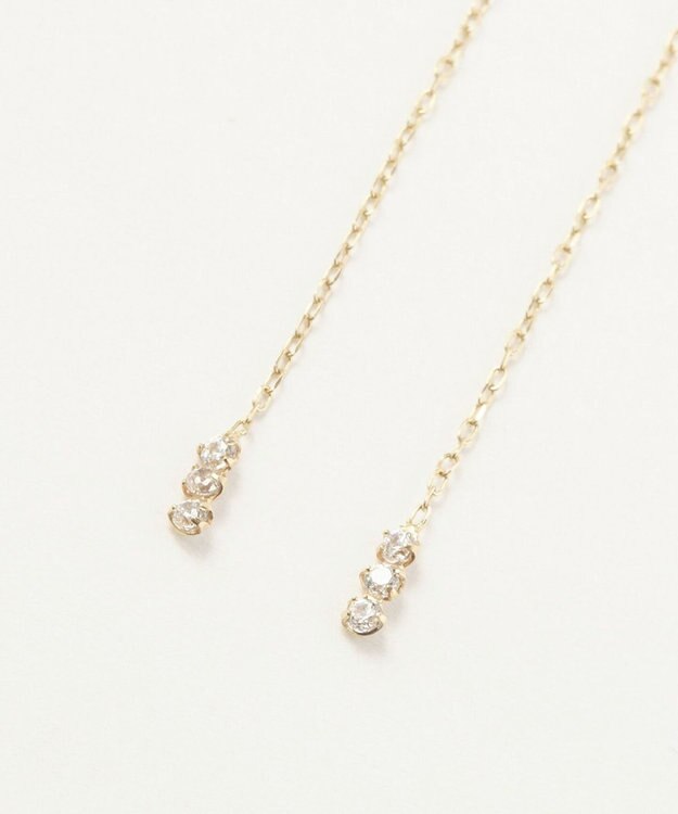 Phoebe 【K10】スウィングビジューアメリカンピアス ゴールド