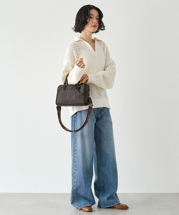 russet コーデュラナイロン2WAYミニボストンバッグ(CE-1721-WEB) D.Brown