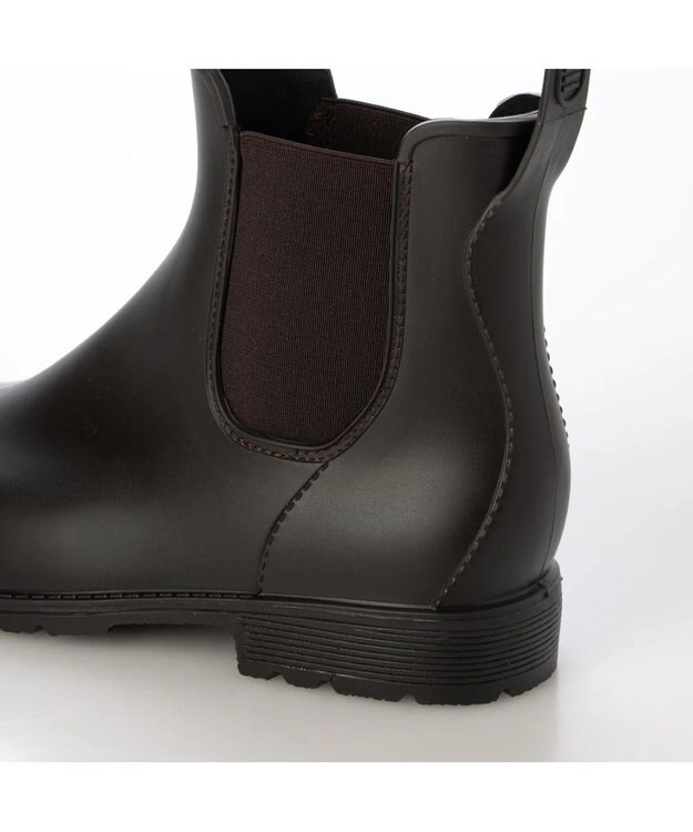 ing <ing>サイドゴアレインブーツ ダークブラウン