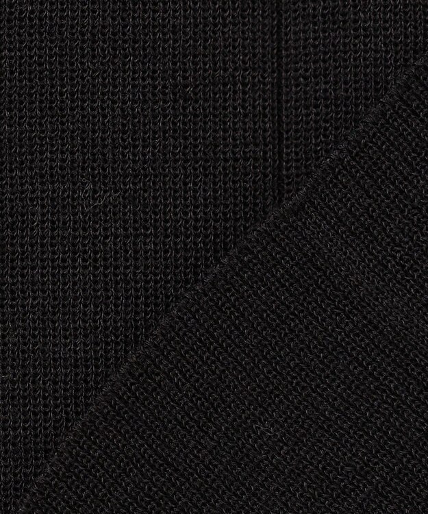 自由区 【洗える】ハイツイストコットンアセテート ニットワンピース ネイビー系