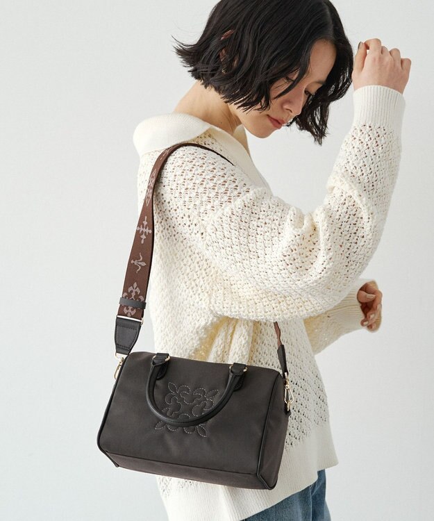 russet コーデュラナイロン2WAYミニボストンバッグ(CE-1721-WEB) D.Brown