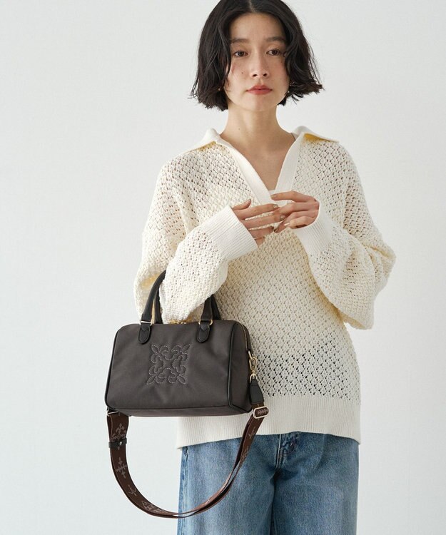 russet コーデュラナイロン2WAYミニボストンバッグ(CE-1721-WEB) D.Brown