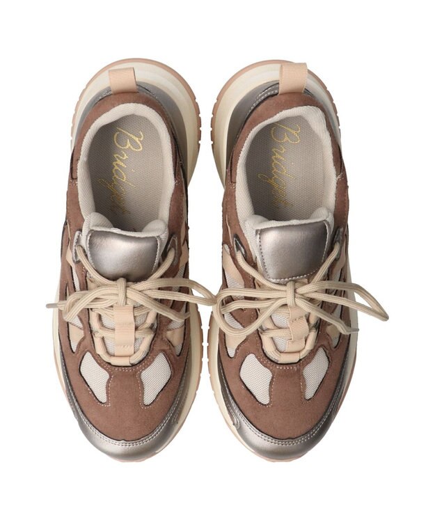 Bridget Birkin 【Bridget Birkin】ボリュームソールメッシュスニーカー ベージュ