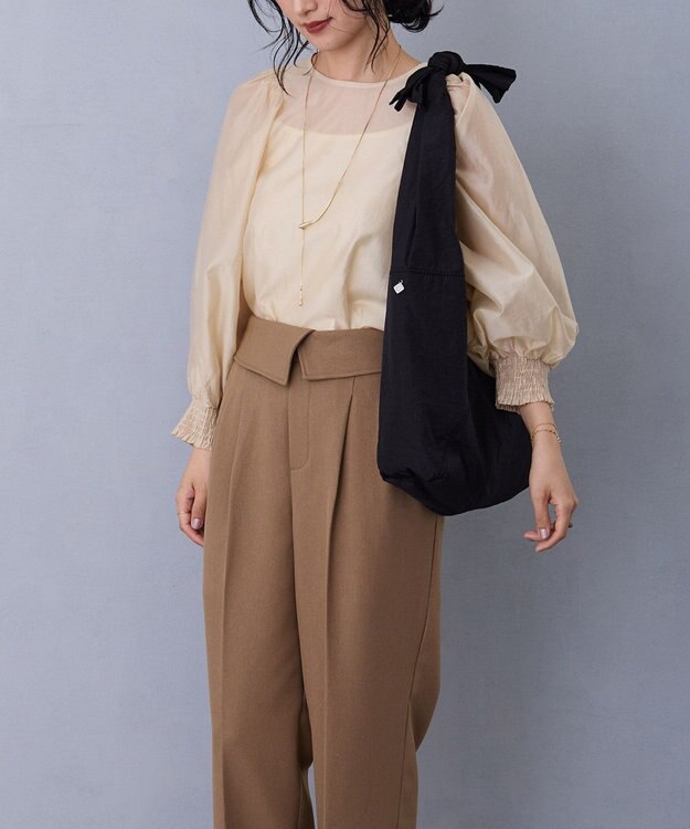 MioFIRANO SILHOUETTE W001 トートバッグ はっ水  A4サイズ対応 BLACK