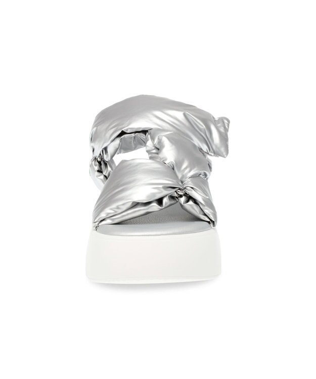 STEVE MADDEN BONKERS クッションベルトサンダル シルバー