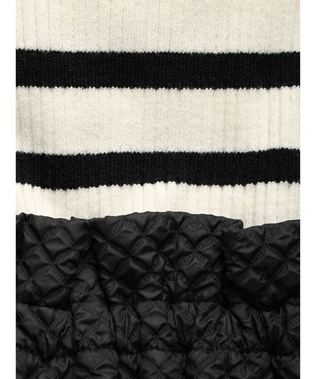 Green Parks ・ＥＬＥＮＣＡＲＥ　ＤＵＥニット＆ジャカードワンピース Border