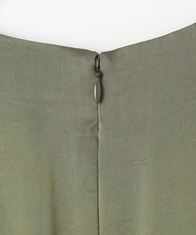 NAVE 【Nave・洗える】ヴィンテージサテン オールインワン カーキ系