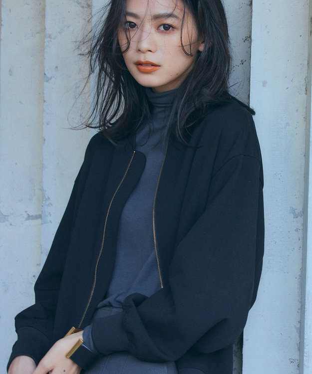 UNFILO L BEAUTY MOVE ヘビロテ ブルゾン ブラック