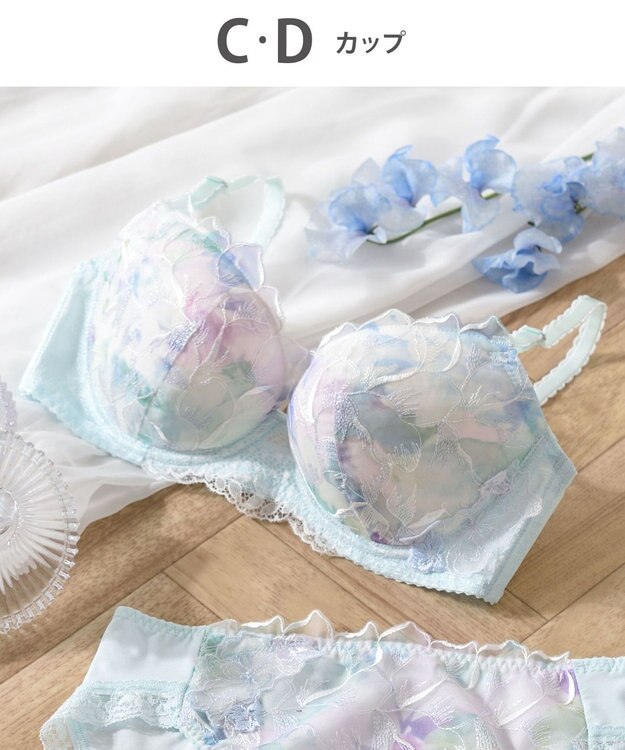 Wing 【スキマフィットブラ】　バストとカップのすきまにフィット　自然にボリュームメイク　ウイング／ワコール　KB2363 ターコイズ