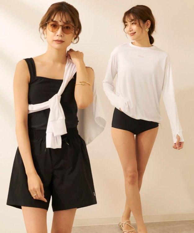 OP／FILA 【FILA】リゾート水着&カバーアップ4点セット ホワイト